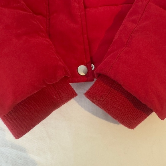 George Red Women's Winter Short Puffer Jacket Coat Long Sleeve Size XS - Picture 9 of 10